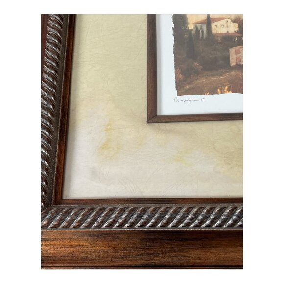 Framed “Campagna II” Art Print by S. Melin – Rustic Countryside Landscape – 20.5 - Picture 2 of 6